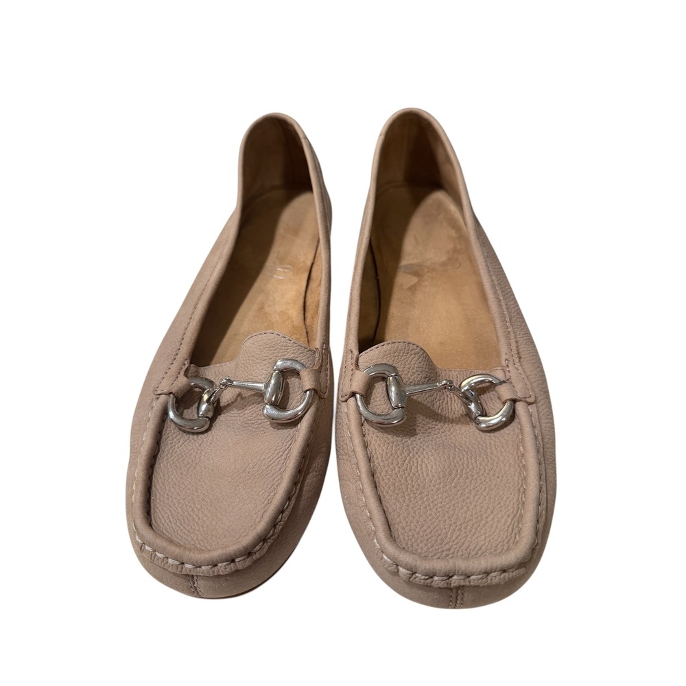 Aerosoles Stich N Turn Pebbled Leather Horsebit Driving Loafers Sz 10 Flats